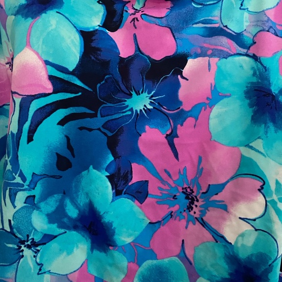 Maxine of Holliwood Women’s One Piece Skirted Swimsuit Blue/Pink Size 12. - Picture 6 of 16